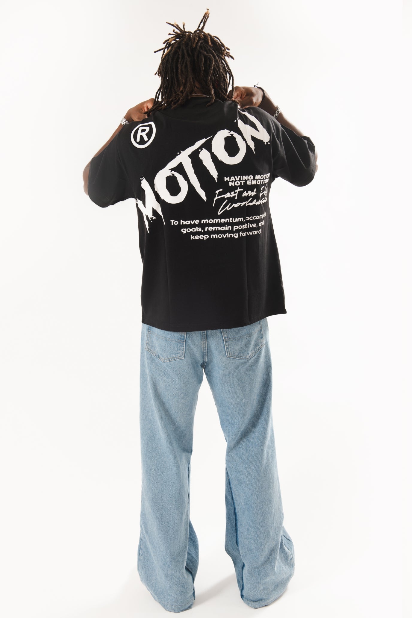 Tailored Oversized Motion Tee - Black