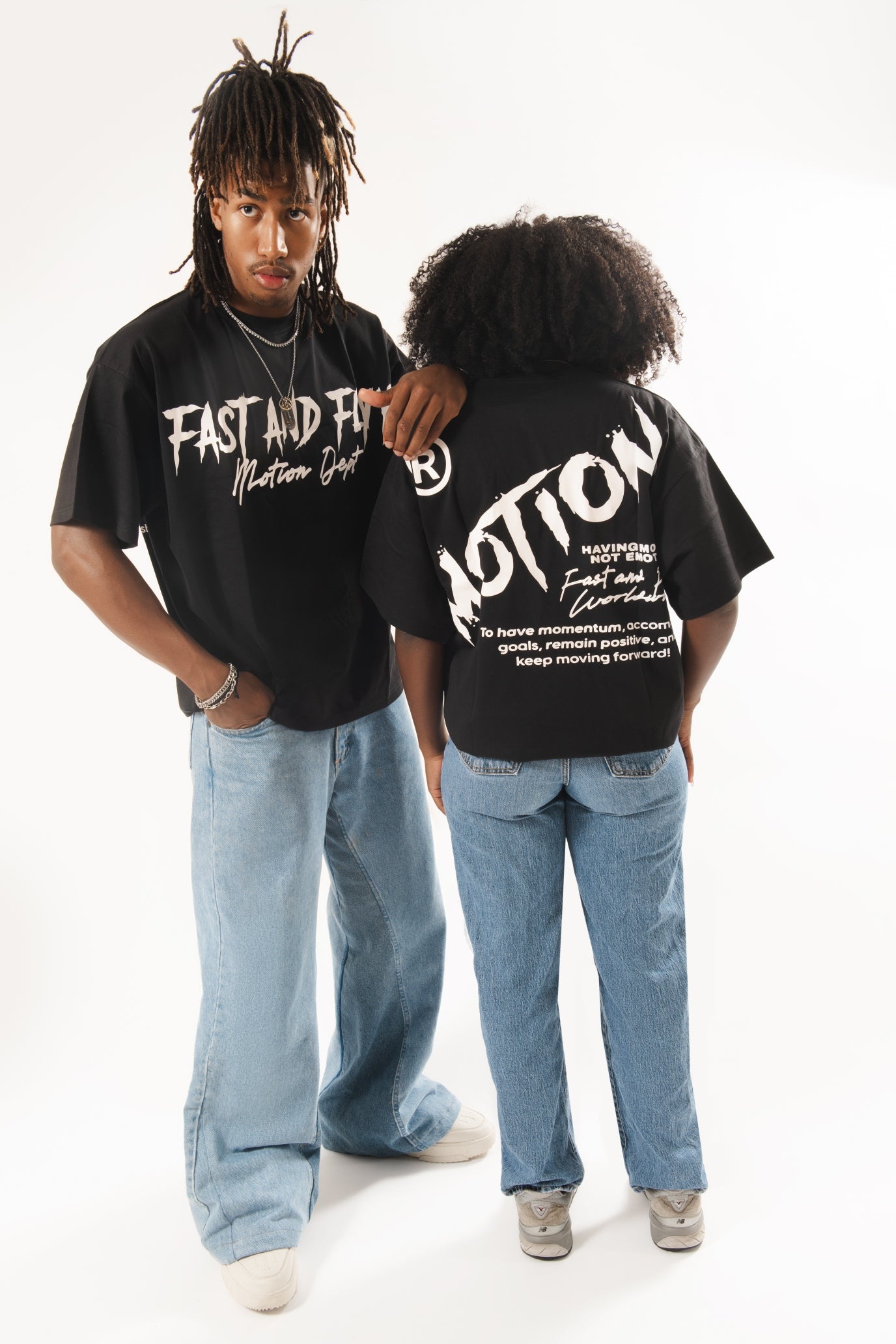 Tailored Oversized Motion Tee - Black