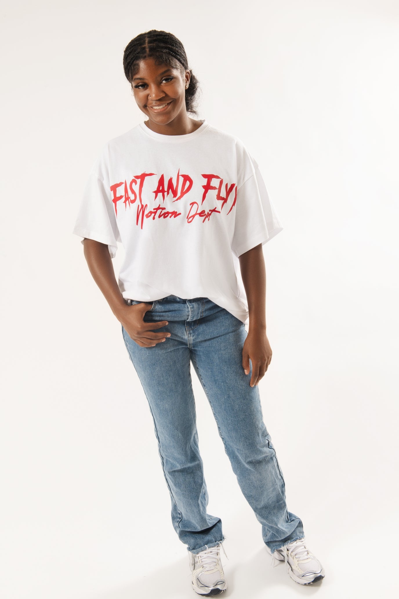 Tailored Oversized Motion Tee - White